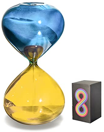 Hourglass Sand Timer Hour Glass with Sand 15 Minute Sand Timers Hour Glasses 15 Minutes Hourglass Timer Decor Hour Glasses Decorative Sand Watch for Yoga Clock Sand Clock Kitchen Timer Gift Box