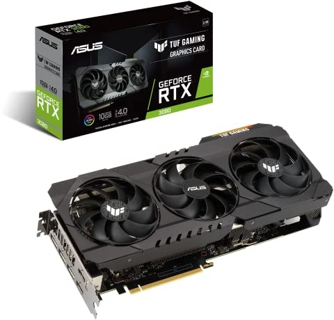 ASUS TUF Gaming GeForce RTX 4080 16GB GDDR6X Gaming Grafikkarte (DLSS 3, PCIe 4.0, 16GB GDDR6X, 2x HDMI 2.1a, 3x DisplayPort 1.4a, TUF-RTX4080-16G-GAMING)
