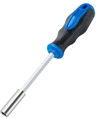 ROTATION 1/4 Inch Magnetic Bit Driver, Nut Driver with Non-slip Handle and Strong Magnet Tip, Screwdriver Handle for Holding Bits and Screws, 197mm/7.7 inch