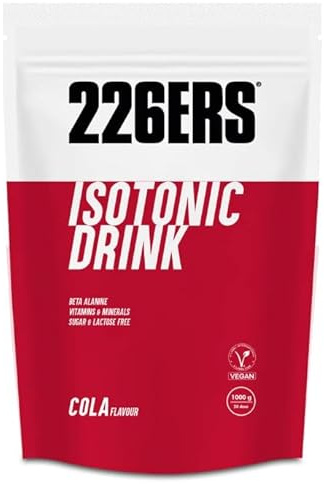 226ERS - Isotonic Drink, Bebida Isotónica para Deportistas, en Polvo, Hidratos de Carbono y Sales Minerales y Vitaminas, Ejercicios Intensos, Hidratación y Recuperación, Vegano, Sabor Cola, 1 kg