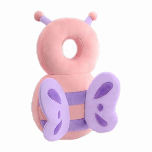 PandaEar Baby Kopfschutz Rucksack | Verstellbarer Kopfschutz für Kleinkinder | Sicherheitskissen für Laufanfänger (Rosa)