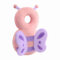 PandaEar Mochila de protección para bebé, protector de cabeza para caminar, almohadilla protectora de cabeza ajustable, cojín de seguridad, color rosa
