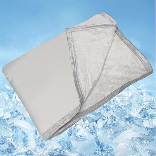 JINGTOPS Coperta Rinfrescante Estiva, 2 in 1 Coperta Estiva Coperta Refrigerante Coperta Rinfrescante Letto Cooling Blanket per Letto Divano Viaggio 200 X 150 cm (Colore pieno 200X150)