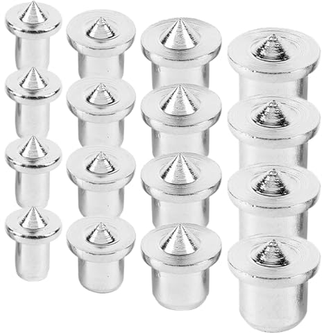 16 Pièces Centreur Tourillon, Pointe De Centrage Bois Marqueurs Pour Chevilles En Bois, Marqueur De Trou De Cheville Pour Bois Armoires Bibliothèques Tables Lits (6 8 10 12 Mm)