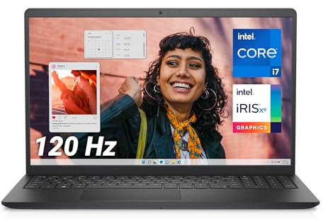 Dell Inspiron 15 (3530) Laptop 15,6’’ FHD 120 Hz, Intel Core i7-1355U, 16 GB RAM, 512 GB SSD, Intel Iris Xe Graphics, Windows 11 Home, HDMI, USB-C, Wi-Fi 6, Tastiera Italiana - Nero Carbone