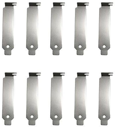 Illkjasfc Staffa per Rack con Copertura Slot in Metallo Industriale Altezza Estensione Staffa in Ferro A Basso Profilo PC PC