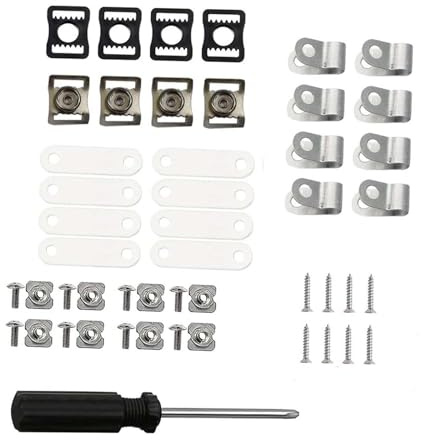 BEALIFE Kit di riparazione per casco da hockey su ghiaccio di qualità con strumenti completi, inclusi dadi, viti, clip a R, occhielli in gomma e cacciavite. Kit riparazione per casco da football,