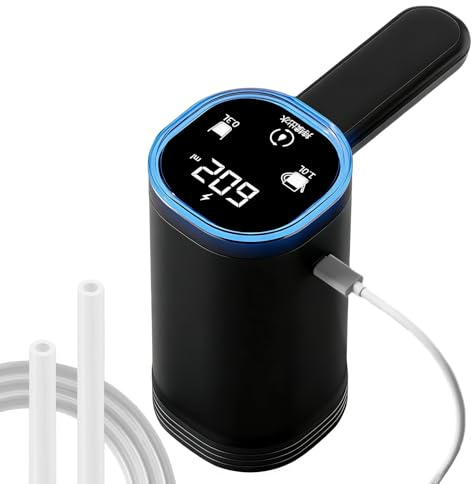 Bomba dispensadora de agua – Automática eléctrica recargable por USB portátil | Suministros de barra | Dispensador de agua doméstico | Para mesas de picnic, tiendas de campaña, cocinas domésticas