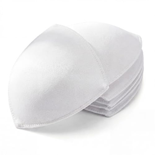 Larrel 3 Pairs Bra Pads Inserts, Soft Sewed Bra Padding Insert Breathable Removable Breast Pads for Sports Bras Swimwear Swimsuit