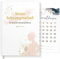 Meine Schwangerschaft ein Buch Golden Glamour Splash für werdende Mamis | Schwangerschaftstagebuch für Erinnerungen | Geschenk für Schwangere + Baby-Countdownkarte