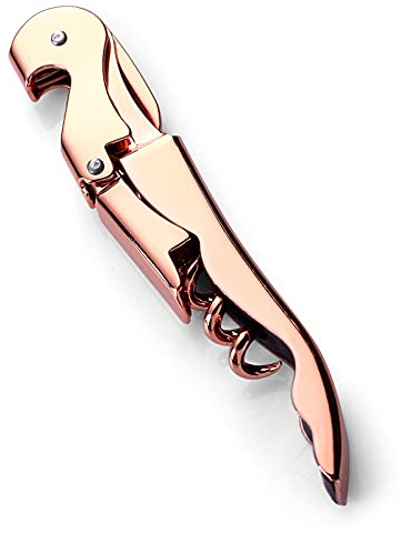 Drincarier Tire-bouchon professionnel en acier inoxydable pour serveurs de restaurant, tire-bouchon classique tout-en-un, décapsuleur et coupe-capsule