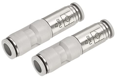 sourcing karta 2 stycken backventil 12 mm inre diameter. Inline luftslang skruvanslutning för pneumatisk snabbanslutning anslutning anslutning för vakuum luftkompressorpump