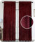 BEAUTEX Samt Vorhang Kräuselband U-Band Gardine Velvet abdunkelnd und Blickdicht, 140x245 cm (Breite 140 cm, Höhe 245 cm, Bordeaux)