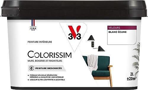 V33 Peinture multi-supports Colorissim® Blanc écume Velours 2L