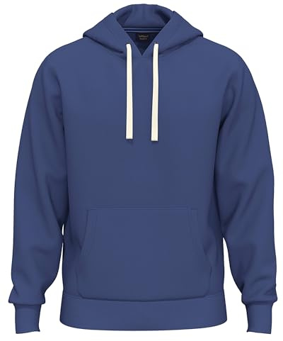 SoftSpun- Midweight Hoodies for Men UK Pullover Hooded Sweatshirt | Ultra Soft Mens Hoodies Year-Round Tops Preshrunk Jumper Winter Warm Cotton Plain Hoodie Men | Mens Fleece Lined Hoodie