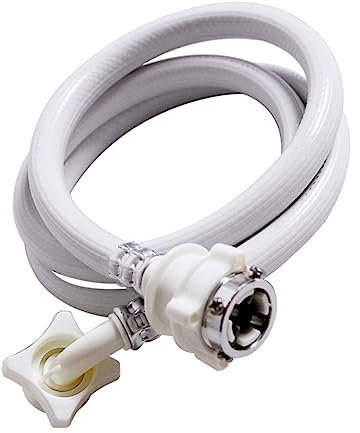 Yardenfun 3m Tubo Per Acqua Lavatrice Pvc Antideflagrante Con Raccordo in Acciaio Inossidabile Resistente e Antigelo Tubo Di Alimentazione Per Macchine Lavaggio Domestiche