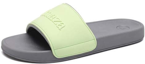 Tmaza Sandalias Hombre Tipo Pala Cómodas Verano Verde 44