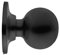 Tesa Assa Abloy 393100NE Ball Knobs Set for Doors Black Function 31