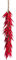 Evergreens künstliche Gemüse Girlande/künstlicher Gemüse Zopf (Chili Girlande rot)