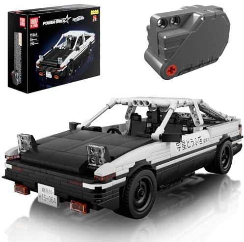 Mould King 15064 Technik AE86 Speed Champion Sportwagen Bausteine mit Rückziehmotor Klemmbausteine Auto Rennauto Bauspielzeug Geschenk für Erwachsene und Teenager(790 Teile)