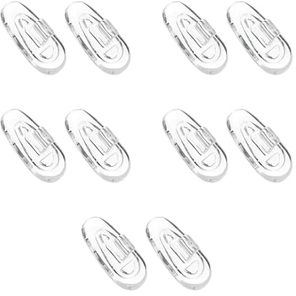 Glasses Nose Pads, Silicone 15mm Push on Spectacle Nosepads Eyeglass Cushion