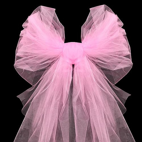 Rotolo di tulle in organza fai da te, 48 cm x 10 m, in tulle rosa, per matrimoni, tende, fiocchi di nozze, tutù fai da te, artigianato, decorazione per feste, artigianato