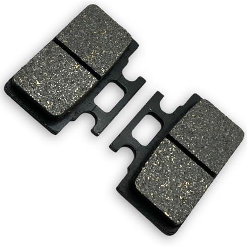 Red Circles Pit Bike Brake Pads (Hanger Type) for Single Piston Rear Calipers, 51mm Wide x 36mm High, Compatible with Stomp, WPB, M2R, Kurz & More - Email for Compatibility Assistance