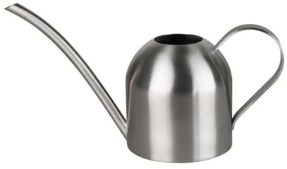 Regadera pequeña de Acero Inoxidable – Regadera de Metal con Boquilla Larga de 500 ml, pequeña para Plantas de Interior, suculentas