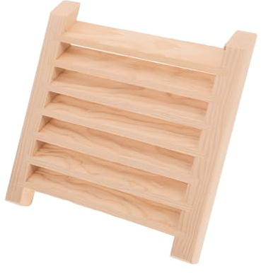 SEWACC Rejilla de Ventilación de Madera para Sauna Ventilación Mejorada Panel para Sala de Vapor Fácil Instalación y Diseño Estético