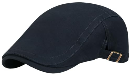 FULOOE Casquettes Plate pour Homme Casquette Béret Plate Homme Casquette Souples Chapeau Irlandais Gatsby Ivy Newsboy Cabbie Cap Visière