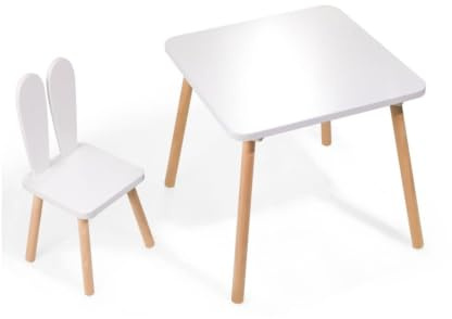 EliNeli Evolutionärt set för barn bord och stol öron