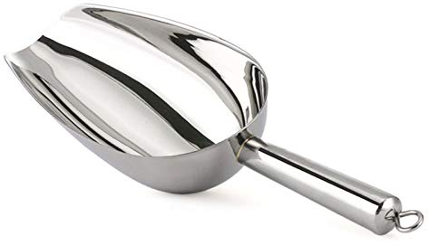 Ice Scoop, Stainless Steel Sweet Candy Food Scoop for Kitchen Bar Buffet Party Wedding, Heavy Duty & Dishwasher Safe - 5oz