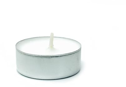 We Can Source It Ltd – 100 White Tea Light Candles Unscented – 8 Hour Burn Time – Smokeless, Non-Toxic, Clean Burning – Ideal for Christmas, Weddings, Parties, Power Cuts & Everyday Use