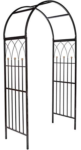 RUDDINGS WOOD Heavy Duty Square Section Metal Dorchester Garden Arch Arbour Climbing Rose Plant Support Pergola Archway