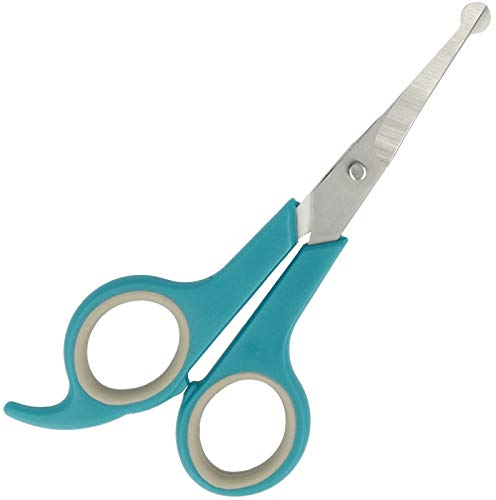 Pets Aid Only Fellschere, abgerundete Spitze, Pfotenschere, Gesamtlänge 14,8 cm, Klingenlänge 5,1 cm, Silber, Legierter Stahl