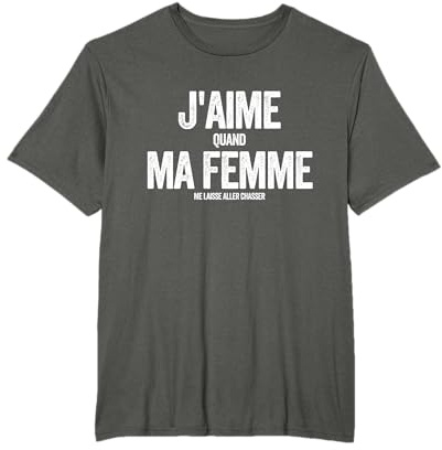 T-Shirt Chasse pour Homme Cerf élaphe Cadeau Chasse Hommes T-Shirt