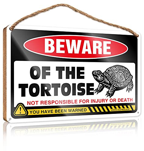 Abipuir Letrero para puerta principal, diseño de tortuga, placa de madera, para decoración del hogar (tamaño 20 x 30 cm)