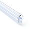 Seiletech.de Magnetdichtung UM03 | 2 m | Dichtung für 4mm 5mm 6mm Glastür | Transparent | Wasserabweisprofil | Duschabdichtung | Duschwand | mit Gummilippe | Schwallschutz | Duschdichtung