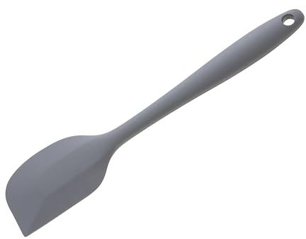Wiltshire Silicone Spatula, Dough Scraper, Heat-Resistant Utensil, Non-Stick, Non-Scratch, Pebble Grey, 27.2x5.5x1.5cm