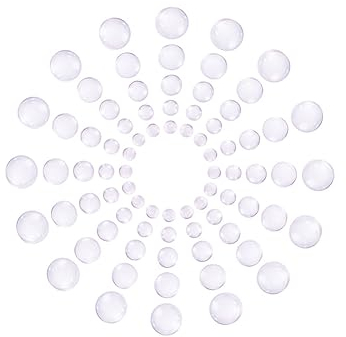 VILLCASE 50stücke Mixed Glass Patch Photo Pendant Craft Für Schmuck Kunsthandwerk Und Dekoration Und Langlebig Für Ohrringe Armbänder Und Mehr