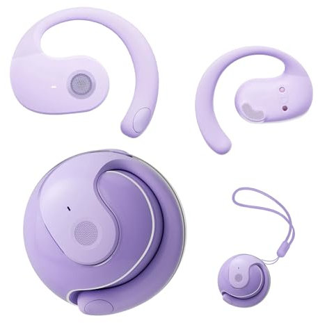 DTD Ecouteurs Bluetooth Sport sans Fil Ecouteur Bluetooth 5.5 HiFi Son Stéréo,Écouteurs 36H DuréLecture,Écouter Réduction de Bruit for iPhone Samsung Huawei Xiaomi Android iOS (Purple)