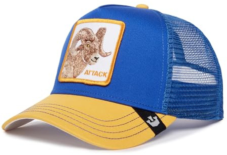 Goorin Bros. Trucker Cap Ram Fan Blau Gelb, Size:OneSize