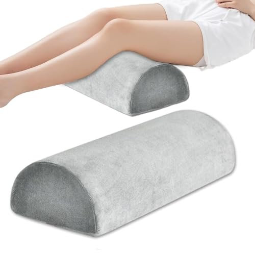 Nicoone Halbmond-Memory-Schaum-Kissen, Nackenrolle für Beine, Knie, unteren Rücken – Beinerhöhungskissen für Seiten- und Rückenschläfer, Nacken, Beine, Knie und Taille