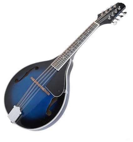 8 String A Style Mandolin with Chrome Open Gear Tuners for Individual Performance Band Playing