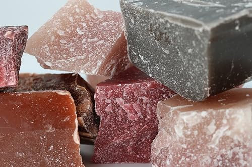 TR-FLAMES 10Kg Dunkle mehrfarbige Wachsreste hochwertiges Paraffinblöcke Farbmix Wachsstücke DIY Kerzen Kerzenwachs Kerzenziehen gießen Kerzen Wachs