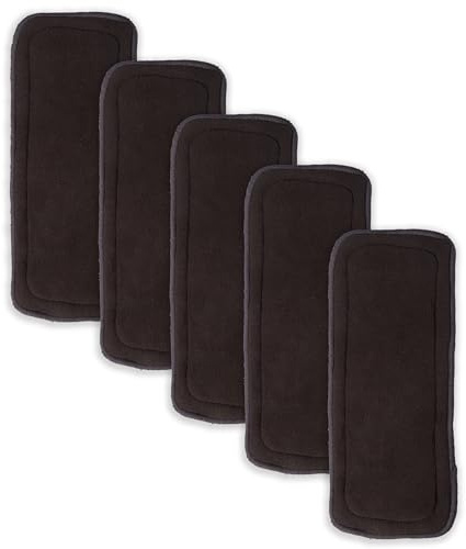 Lot de 5 inserts en bambou écologique pour couches de bébé ultra absorbantes réutilisables 5 couches