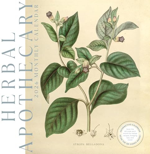 Herbal Apothecary 2026 Calendar | 2026 Wall Calendar | Monthly Planner | Planner 2026-2027 | Marble City Press | 12” x 24” | Sustainable | Plastic Free | Printed on Thick Art Paper