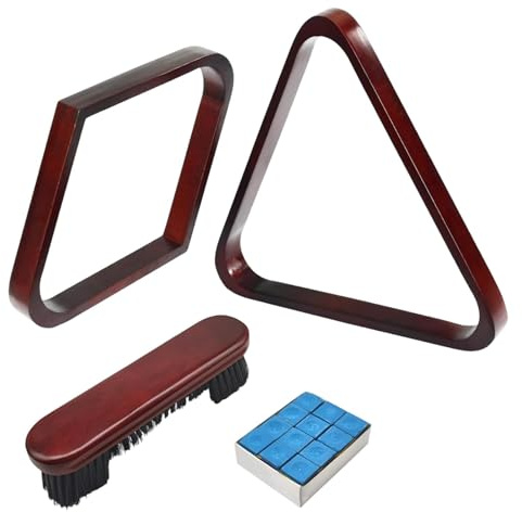 harayaa Soporte Triangular para Bolas de Billar de 2-1/4, Material de Madera Maciza