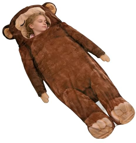 Saco de dormir | Saco de dormir lavable de peluche para camping, saco de dormir para clima frío, para hombres y mujeres, interior y exterior, viajes, senderismo, mochilero, ver televisión y