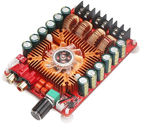 DollaTek TDA7498E 2x160W Dual Channel Audio Verstärker-Brett, Unterstützung BTL-Modus 1X220W Single Channel, DC 24V Digital Stereo Power Amp Modul für Auto-Träger-Computer-Lautsprecher DIY